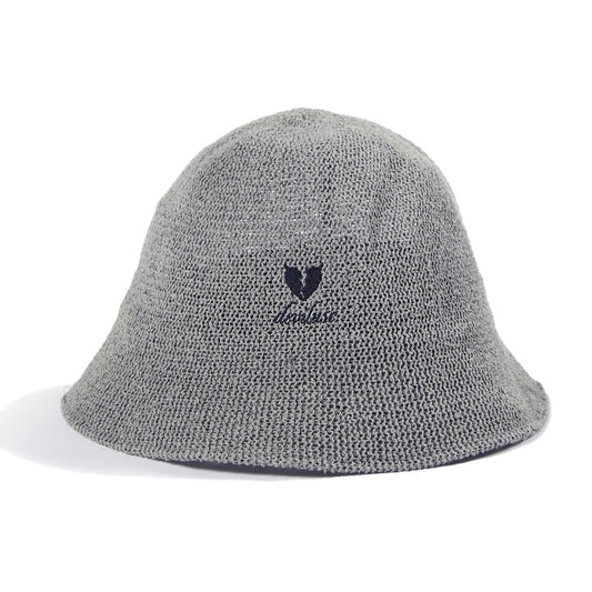 Deviluse ストローハット STRAW HAT グレー 商品画像 正面