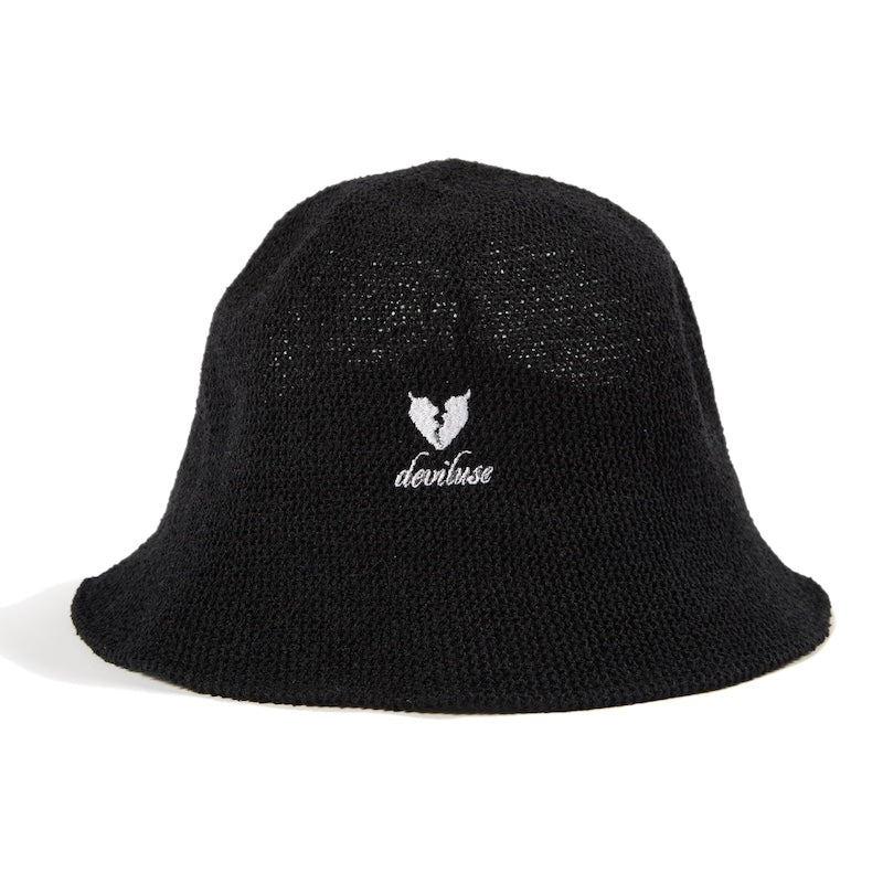 Deviluse ストローハット STRAW HAT ブラック 商品画像 正面