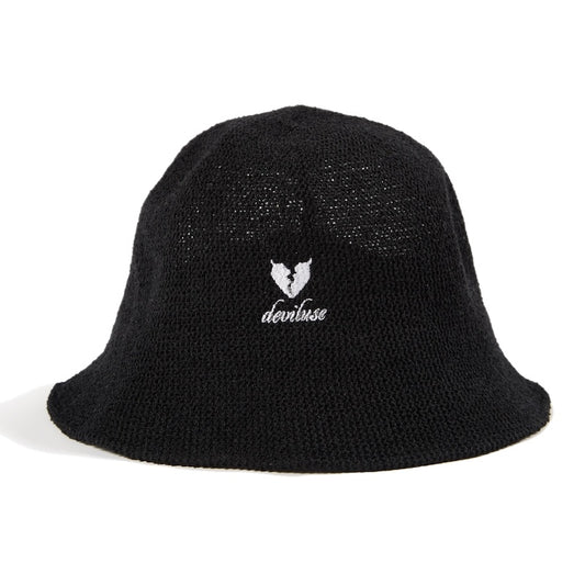 Deviluse ストローハット STRAW HAT ブラック 商品画像 正面