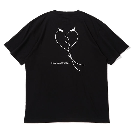 Deviluse Tシャツ HEART ON  SHUFFLE TEE ブラック 商品画像 背面