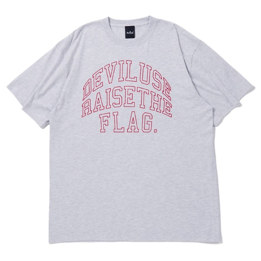 Deviluse Tシャツ COLLEGE TEE アッシュグレー 商品画像 正面