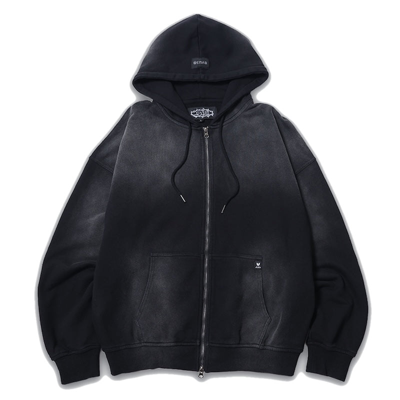 Deviluse ジップパーカー "HEARTACHES ZIP HOODIE" ブラック 商品画像 正面