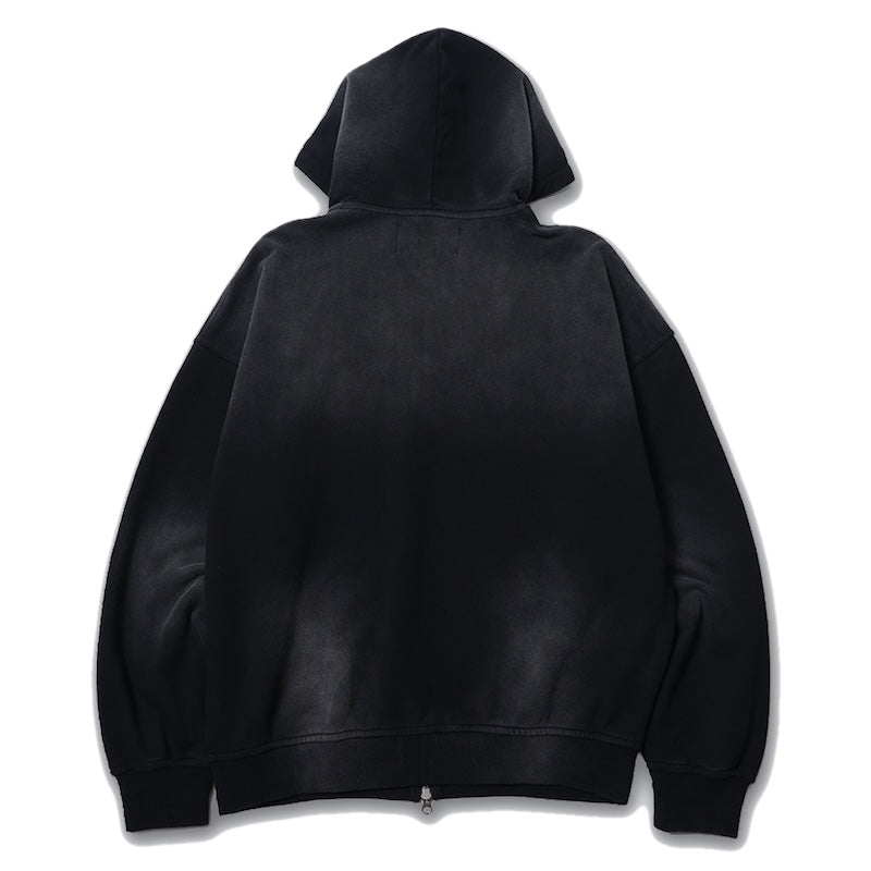 Deviluse ジップパーカー "HEARTACHES ZIP HOODIE" ブラック 商品画像 背面