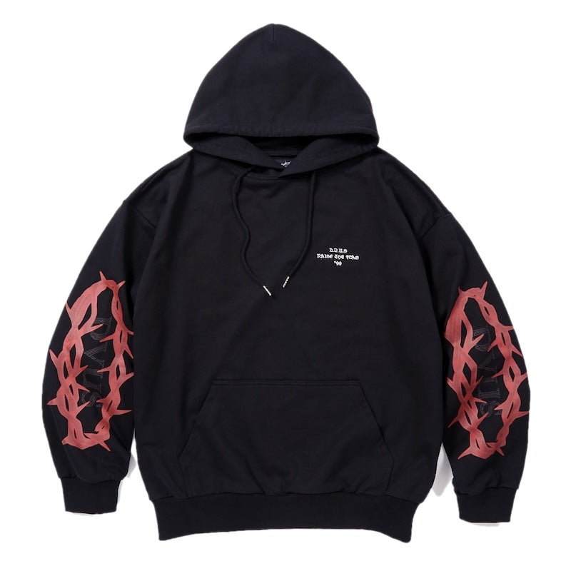 Deviluse パーカー "CROWN OF THORNS HOODIE" ブラック 商品画像 正面