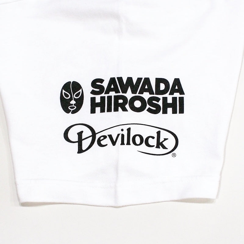 Devilock　Tシャツ　"SAWADA HIROSHI x DEVILOCK コラボTEE"　(White)