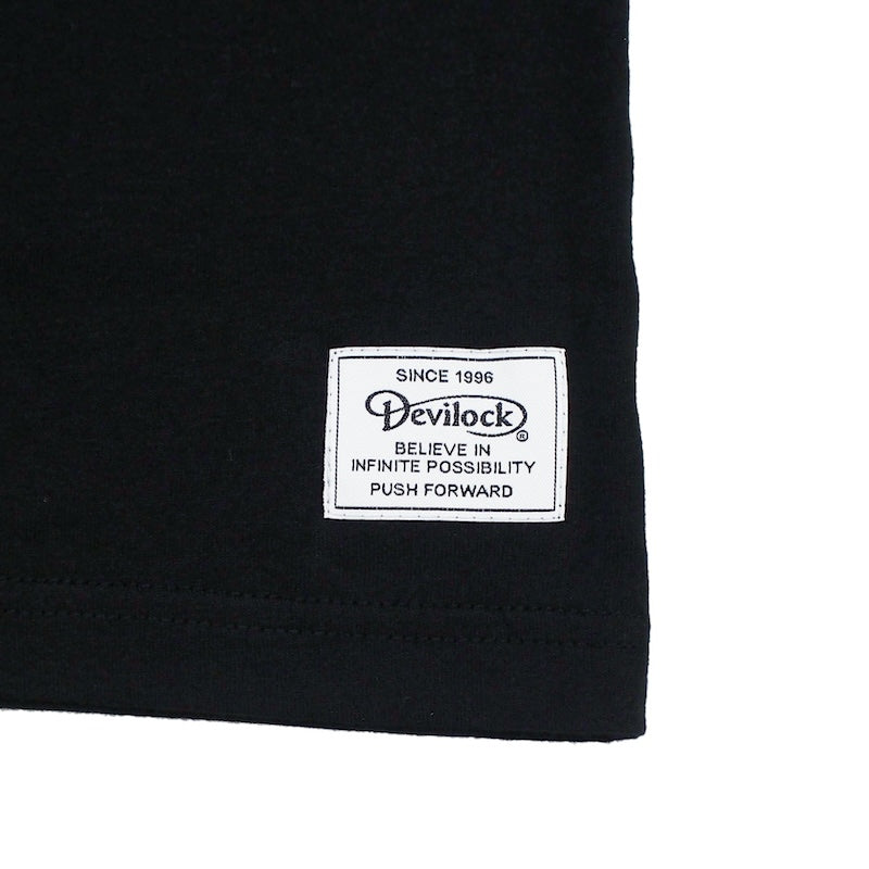 Devilock　Tシャツ　"ダイムラーロゴ刺繍ビックシルエットTEE"　(Black)