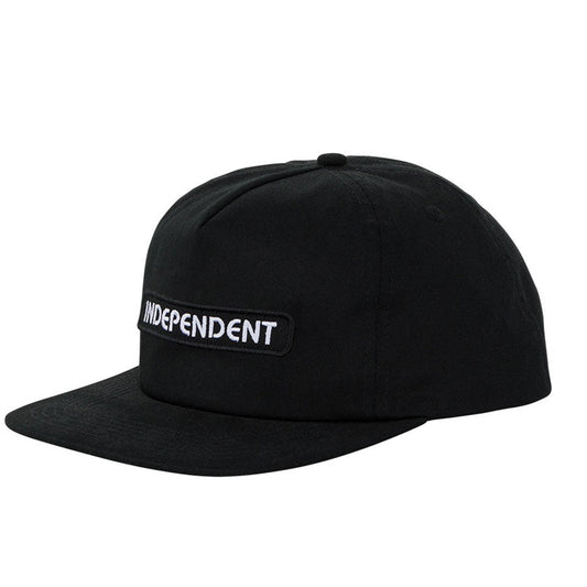 INDEPENDENT　キャップ　"B/C GROUNDWORK SNAPBACK CAP"　(Black)