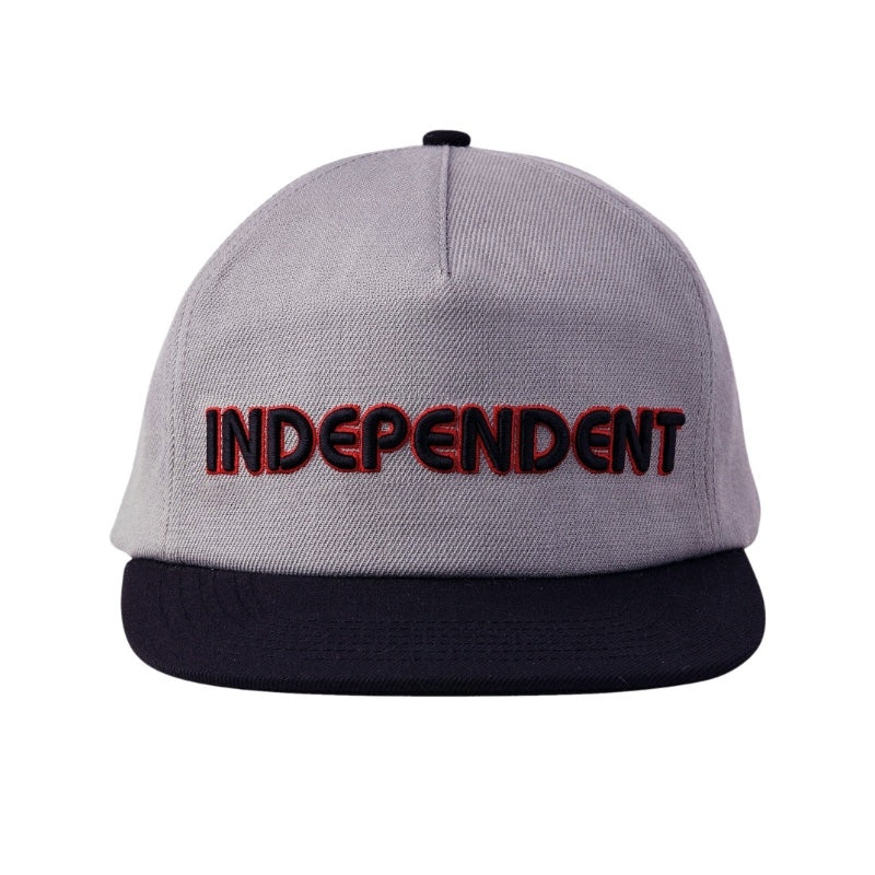 INDEPENDENT　キャップ　"GROUNDWORK SNAPBACK CAP"　(Gray / Black)