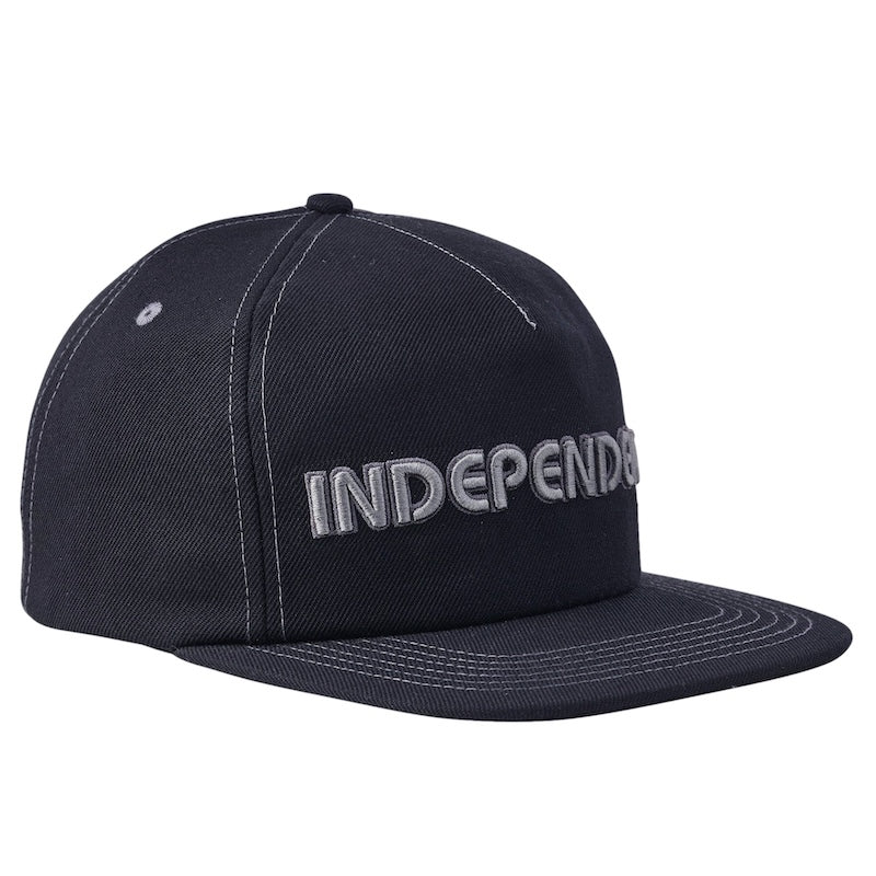 INDEPENDENT　キャップ　"GROUNDWORK SNAPBACK CAP"　(Black)