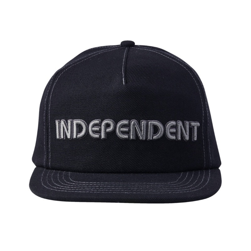 INDEPENDENT　キャップ　"GROUNDWORK SNAPBACK CAP"　(Black)