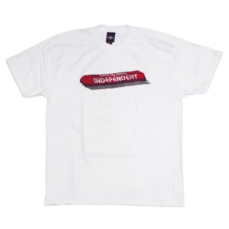 INDEPENDENT　Tシャツ　"BTG CURB FRONT TEE"　(White)