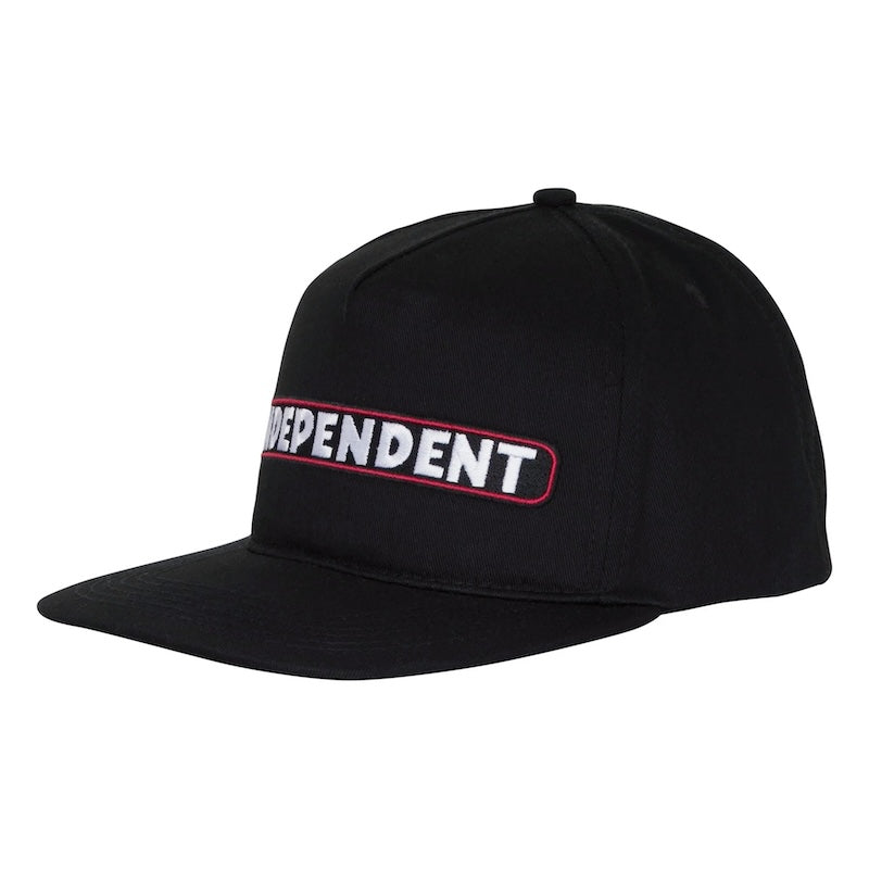 INDEPENDENT　キャップ　"BTG SPEED BAR SNAPBACK CAP"　(Black)