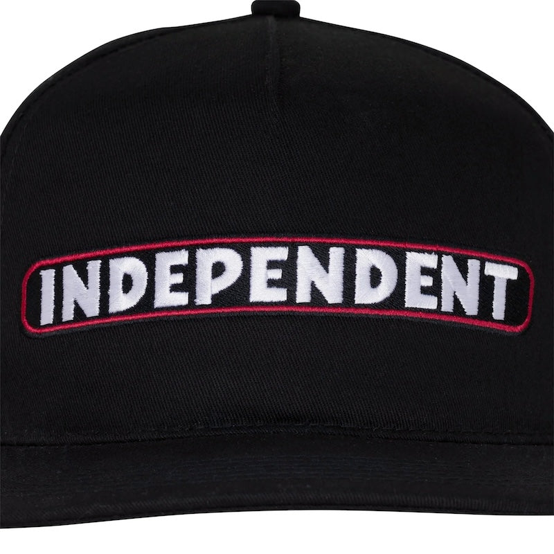 INDEPENDENT　キャップ　"BTG SPEED BAR SNAPBACK CAP"　(Black)