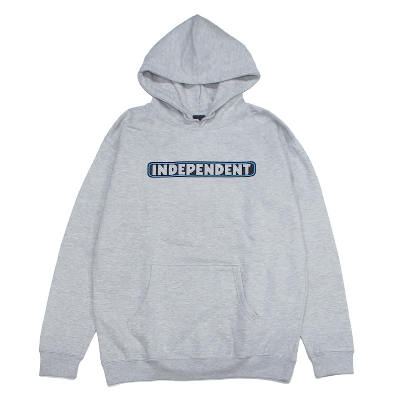 INDEPENDENT　パーカー　"BAR LOGO PULLOVER HOODIE"　(Gray Heather)