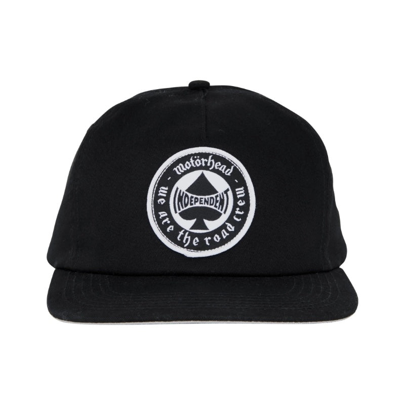 INDEPENDENT x MOTÖRHEAD　キャップ　"MOTÖRHEAD SPADE SNAPBACK CAP"　(Black)
