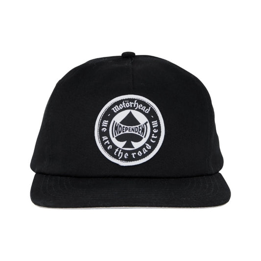 INDEPENDENT x MOTÖRHEAD　キャップ　"MOTÖRHEAD SPADE SNAPBACK CAP"　(Black)