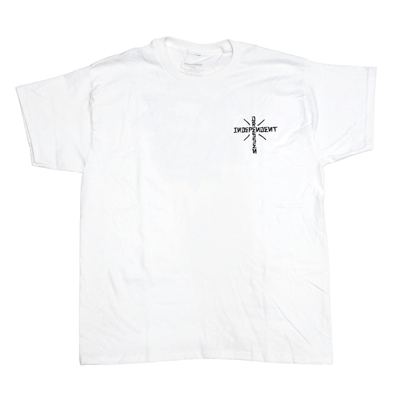 INDEPENDENT Tシャツ DRESSEN SKULL ROSE TEE ホワイト 商品画像 正面