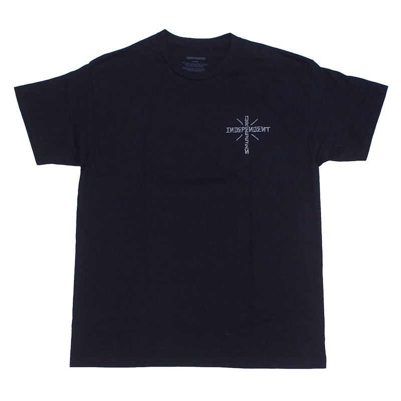 INDEPENDENT Tシャツ DRESSEN SKULL ROSE TEE ブラック 商品画像 正面