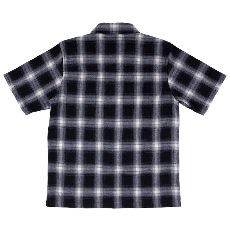 INDEPENDENT S/Sシャツ BELMONT S/S FLANNEL SHIRT ブラック 商品画像 背面