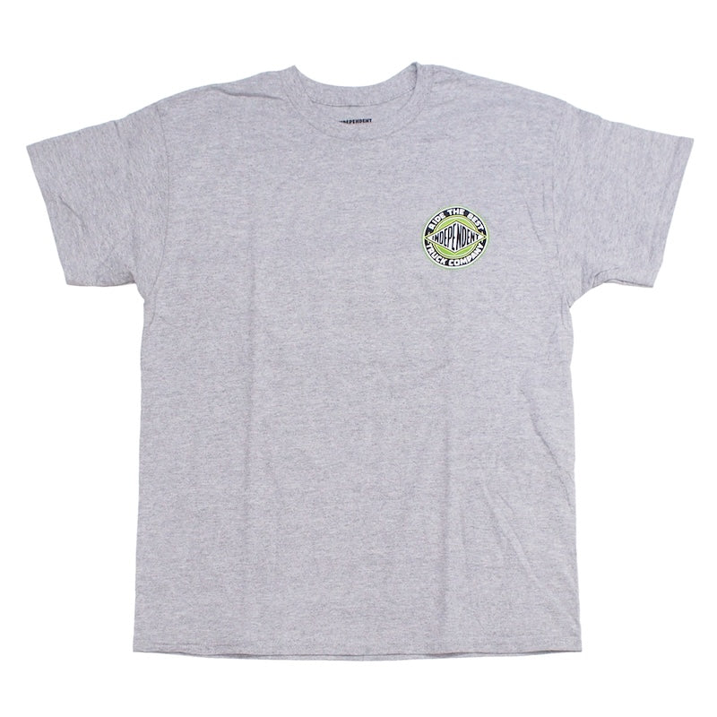 INDEPENDENT Tシャツ BTG SUMMIT TEE グレー 商品画像 正面