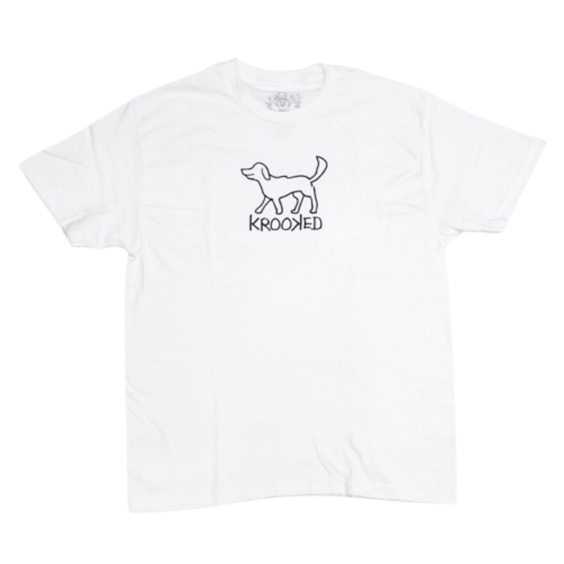 KROOKED　Tシャツ　"EL PERRO TEE"　(White)