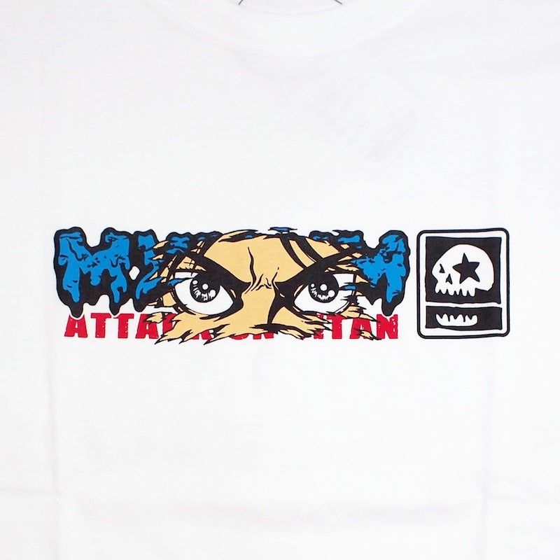 進撃の巨人 x MxMxM　"MAGICAL MOSH EREN TEE"　(White)