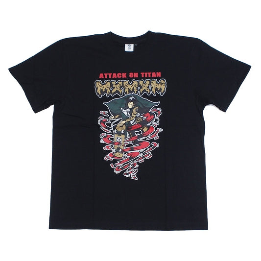 進撃の巨人 x MxMxM　"MAGICAL MOSH LEVI TEE"　(Red)