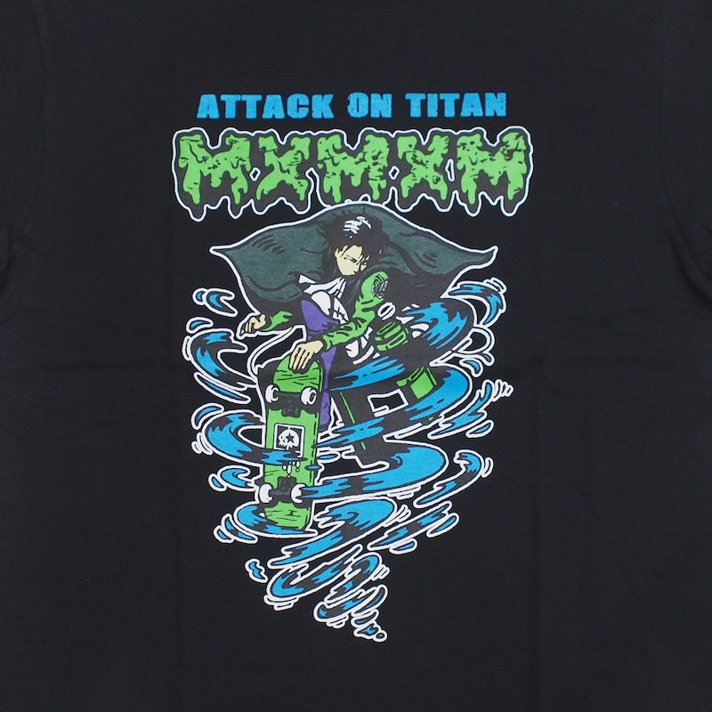 進撃の巨人 x MxMxM　"MAGICAL MOSH LEVI TEE"　(Blue)