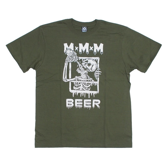 MxMxM　"MxMxM BEER SLAVE TEE"　(Army Green)