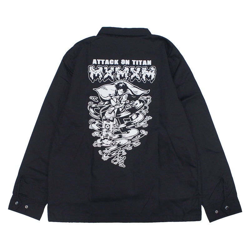 進撃の巨人 x MxMxM　"MAGICAL MOSH LEVI T/C COACH JKT"　(Black)