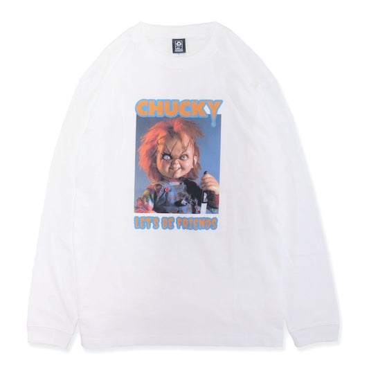 CHUCKY x MxMxM　"LET'S BE FRIENDS LONG TEE"　(White)