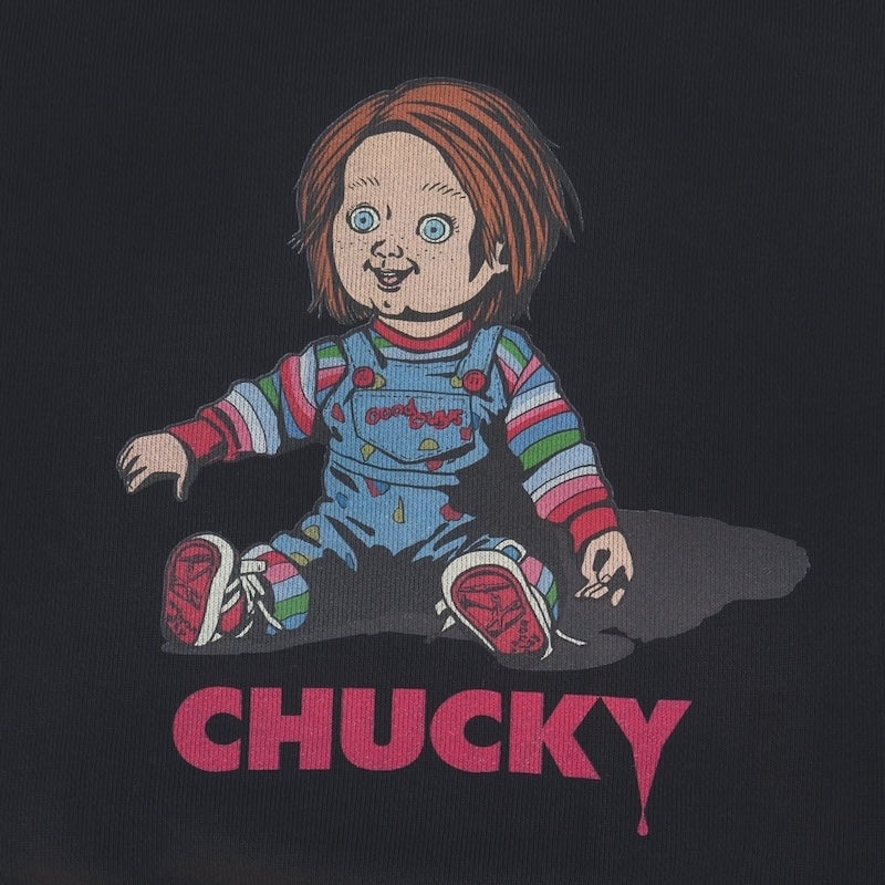 CHUCKY x MxMxM コラボパーカー MAGICAL MOSH CHUCKY HOODIE ブラック 背面 プリント