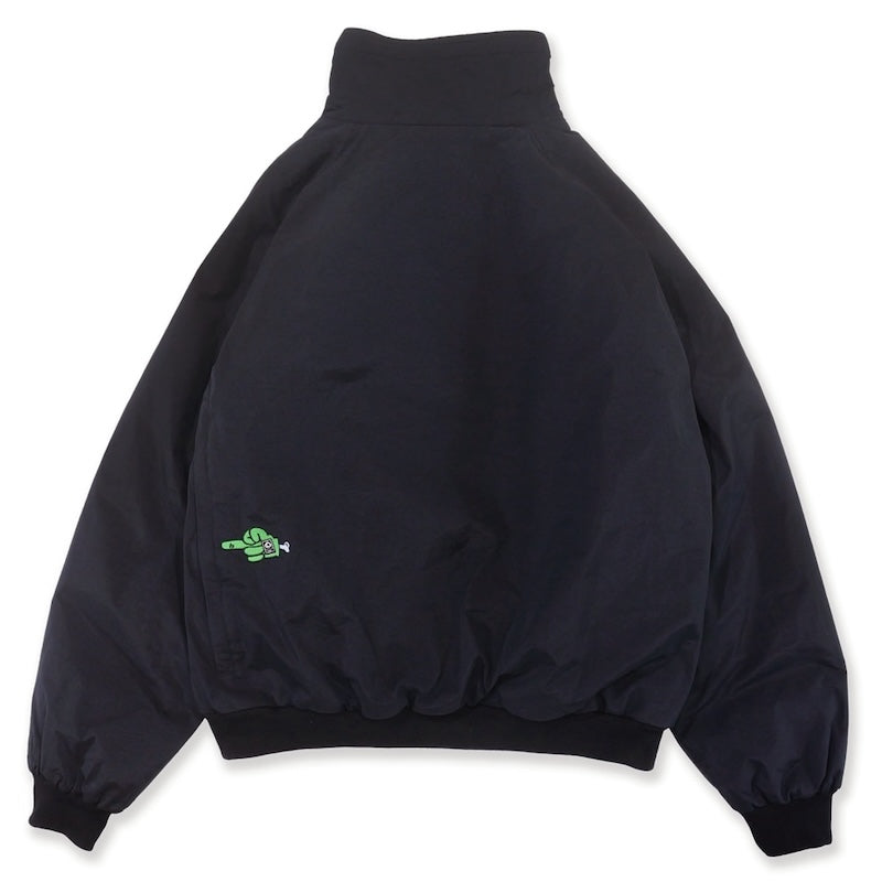 MxMxM ナイロンフリースジャケット ブラック 背面