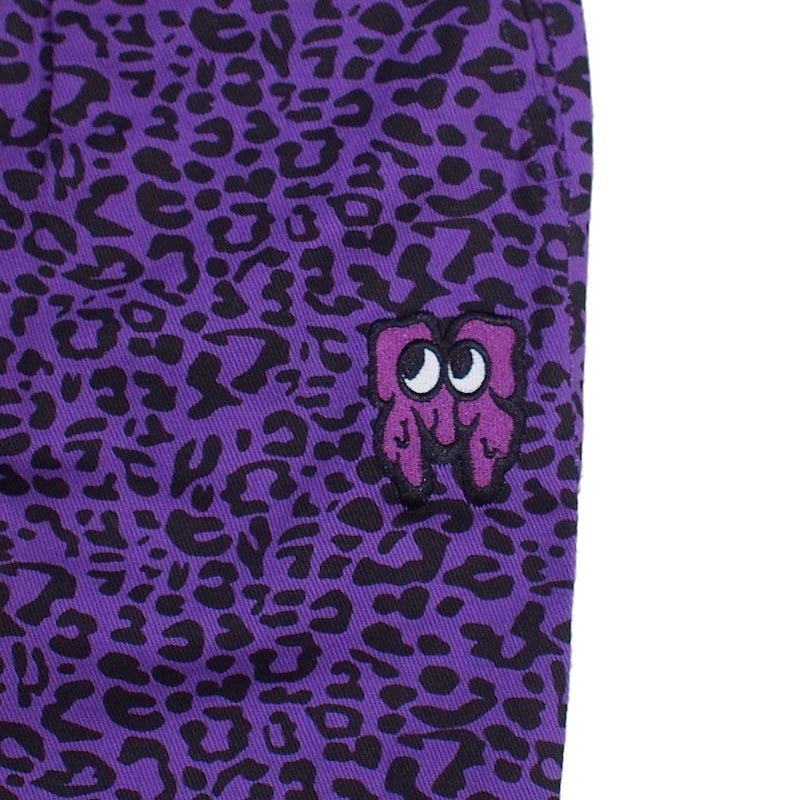 MxMxM ショーツ ANIMAL MOSH SHORTS パープル 商品画像 刺繍