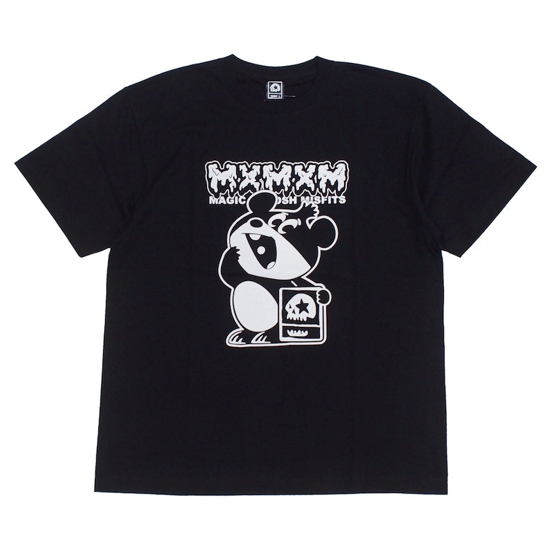 でん六 x MxMxM Tシャツ MAGICAL MOSH DENCHAN TEE (Black) 商品画像 正面
