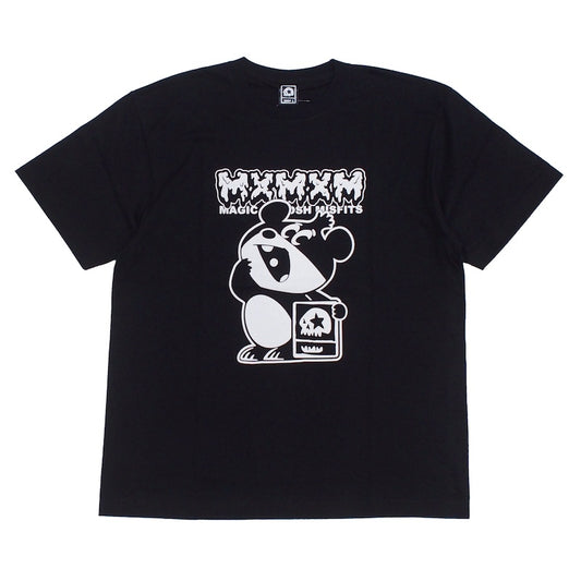 でん六 x MxMxM Tシャツ MAGICAL MOSH DENCHAN TEE (Black) 商品画像 正面