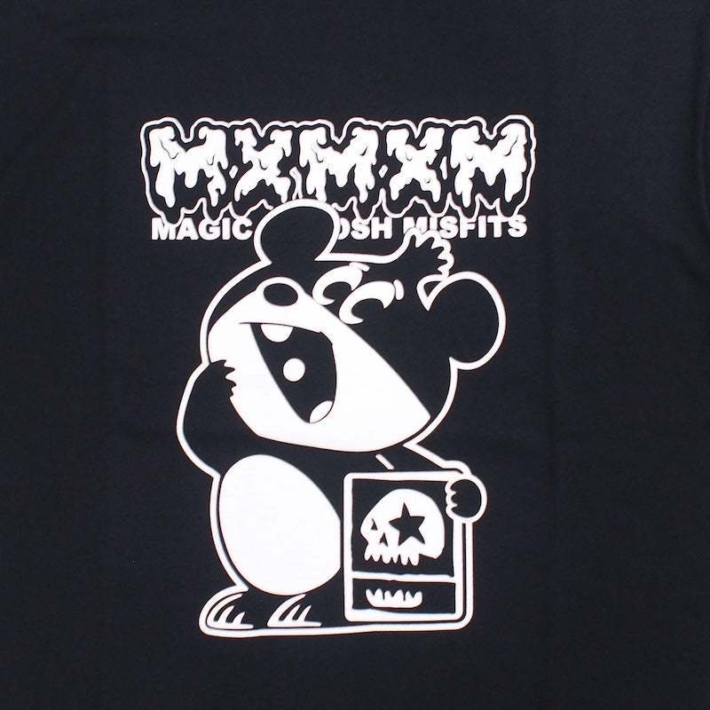 でん六 x MxMxM Tシャツ MAGICAL MOSH DENCHAN TEE (Black) 商品画像 フロントプリント