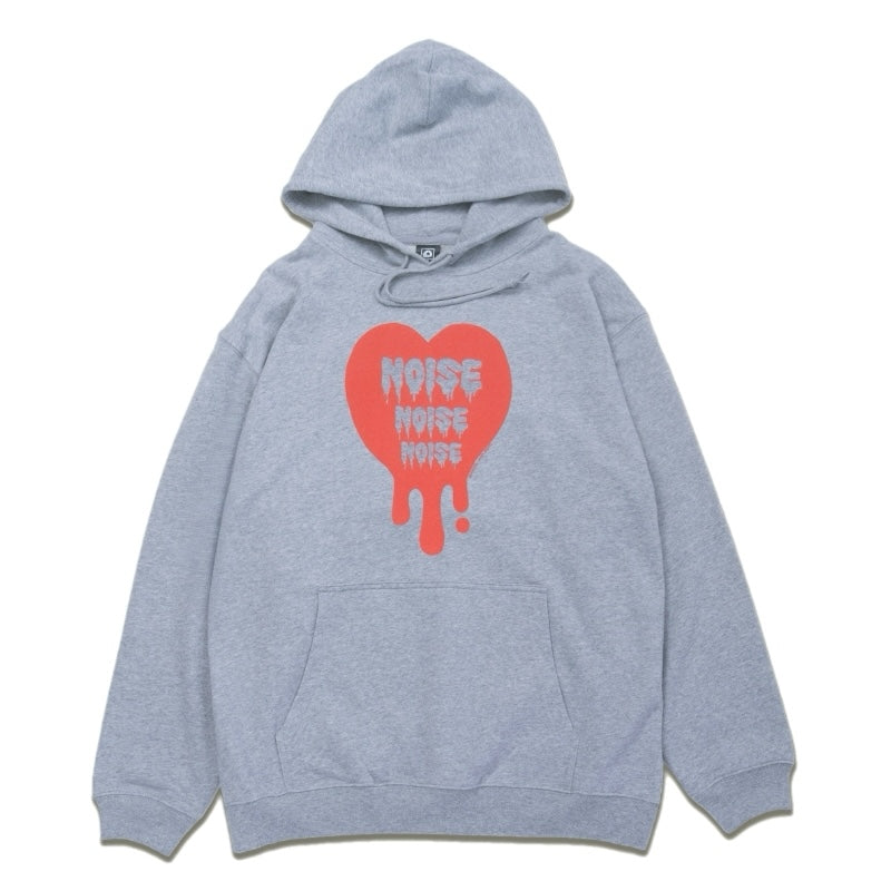 MxMxM パーカー NOISEどろ～ん HOODIE (Gray / Red) 商品画像 正面