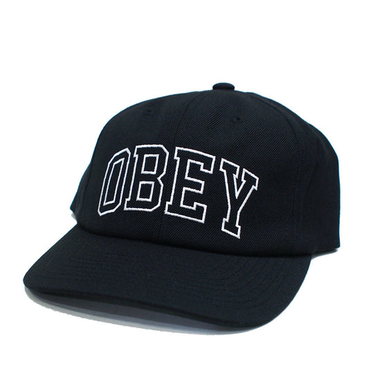 OBEY　キャップ　"OBEY ACADEMY 6 PANEL SNAPBACK CAP"　(Black)