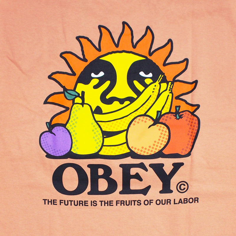 OBEY　Tシャツ　"THE FUTURE IS THE FRUITS OF OUR LABOR CLASSIC TEE"　(Citrus)