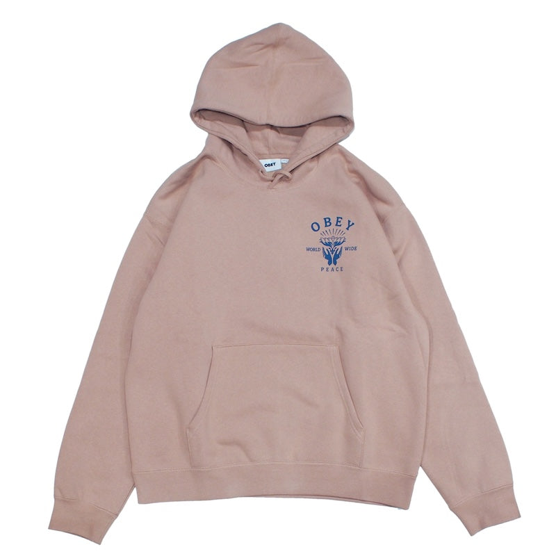 OBEY　パーカー　"OBEY LOTUS WITH HANDS PREMIUM HOOD"　(Warm Taupe)