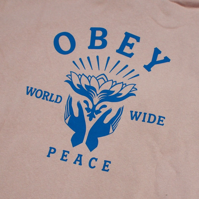 OBEY　パーカー　"OBEY LOTUS WITH HANDS PREMIUM HOOD"　(Warm Taupe)