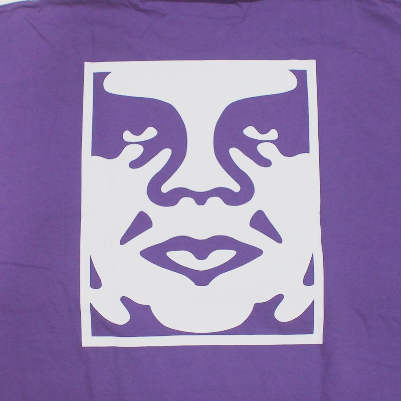 OBEY　Tシャツ　"OBEY BOLD ICON FACE PIGMENT TEE"　(Pigment Imperial Purple)