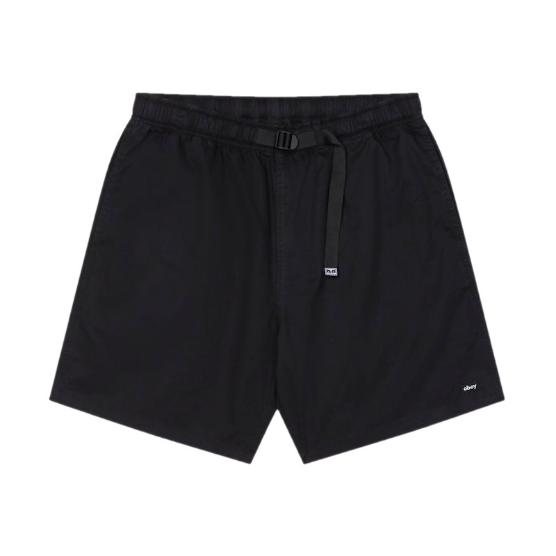 ★30%OFF★ OBEY　ショーツ　"EASY GRAVEL TRAIL SHORT"　(Black Faded Wash)