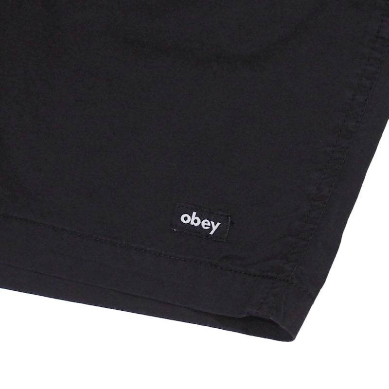 ★30%OFF★ OBEY　ショーツ　"EASY GRAVEL TRAIL SHORT"　(Black Faded Wash)
