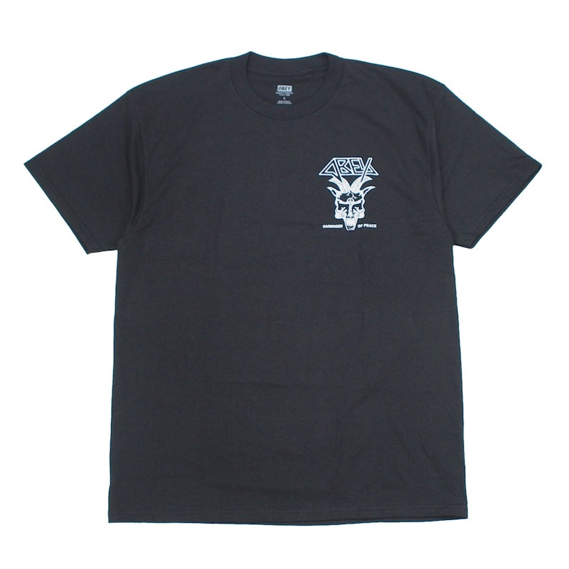 OBEY　Tシャツ　"OBEY HARBINGER OF PEACET CLASSIC TEE"　(Vintage Black)
