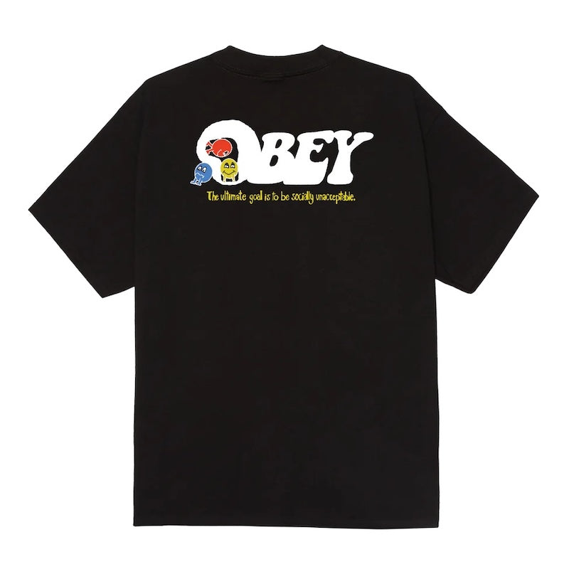 OBEY　Tシャツ　"OBEY EARTH DROP OUT CLASSIC TEE"　(Black)