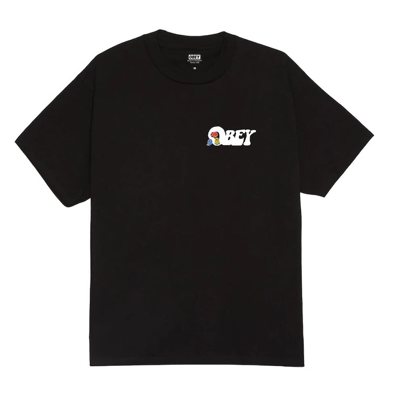 OBEY　Tシャツ　"OBEY EARTH DROP OUT CLASSIC TEE"　(Black)