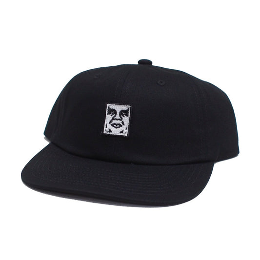 OBEY　キャップ　"ICON PATCH PANEL STRAPBACK CAP"　(Black)