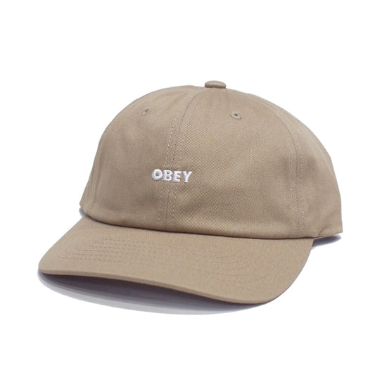 OBEY　キャップ　"BOLD CURVE 6 PANEL STRAPBACK CAP"　(Khaki)